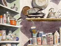 Painting by Eddie Flotte: Pots, Pans, and Pigments