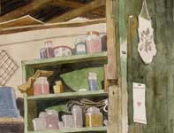 Painting by Eddie Flotte: Pottery and Prosperity