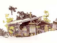 Painting by Eddie Flotte: Pottery Kiln