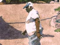 Painting by Eddie Flotte: Rene on a Mission