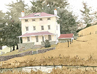 Painting by Eddie Flotte: Return of Winter