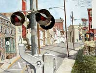 Painting by Eddie Flotte: Royersford Crossing