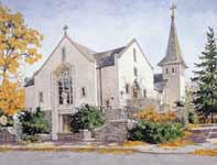 Painting by Eddie Flotte: Saint Anthony's Ambler