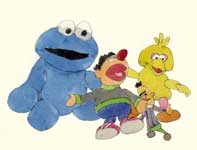 Painting by Eddie Flotte: Sesame Street Sketch