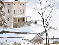 Painting by Eddie Flotte: Shadows of March