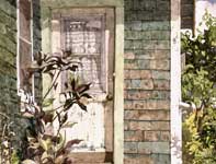 Painting by Eddie Flotte: Sherman's Door