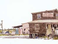 Painting by Eddie Flotte: Skeet's Fishing and Crabbing