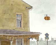 Painting by Eddie Flotte: Skullville General Store