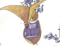 Painting by Eddie Flotte: Solar Sail Sketches