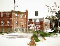 Painting by Eddie Flotte: Southern Avenue Ambler