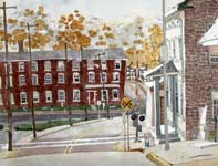 Painting by Eddie Flotte: Spring City