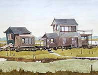 Painting by Eddie Flotte: Sunset Over Beeler's