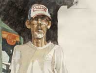Painting by Eddie Flotte: Tall Allen