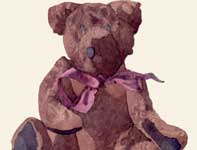 Painting by Eddie Flotte: Teddy Bear