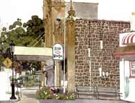 Painting by Eddie Flotte: The Ambler Theater