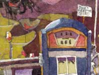 Painting by Eddie Flotte: The Bird, Boat, and Gas Pump