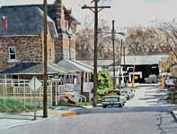 Painting by Eddie Flotte: The Bottom of Main Street