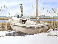 Painting by Eddie Flotte: The Ghost Boat