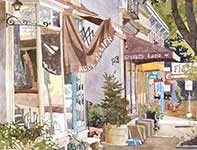 Painting by Eddie Flotte: The Lady of the Lane