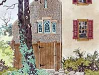 Painting by Eddie Flotte: The Narrow Gate
