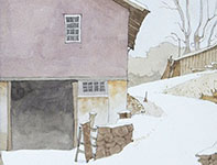Painting by Eddie Flotte: The Quiet of New Snow