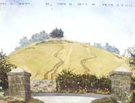 Painting by Eddie Flotte: The Swallows Line Up To Say Goodbye