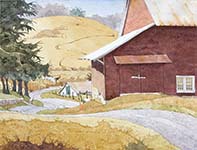 Painting by Eddie Flotte: The Tracks of Mr. Kuerner