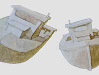 Painting by Eddie Flotte: White Dream Boats