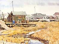 Painting by Eddie Flotte: Winter At Grassy