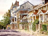 Painting by Eddie Flotte: Wyndham Hotel Ambler